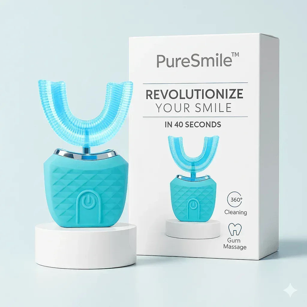Portable U-Shaped 360° Automatic Electric Toothbrush - PureSmile