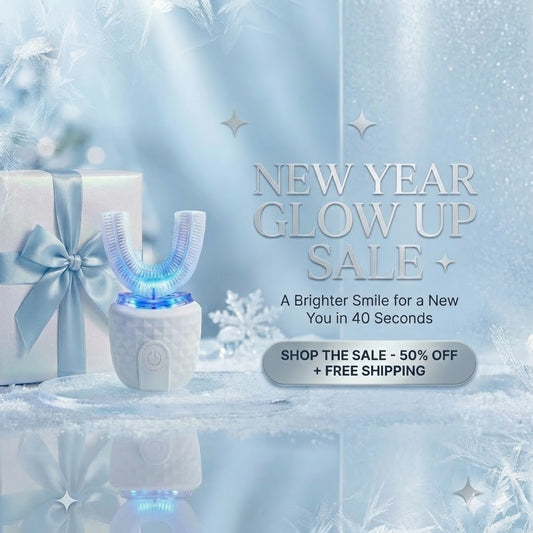 Professional teeth cleaning and whitening in just 40 seconds per day.